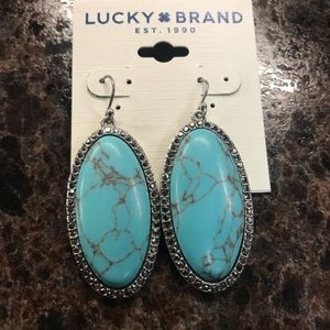 LUCKY BRAND Turquoise /Silver earrings